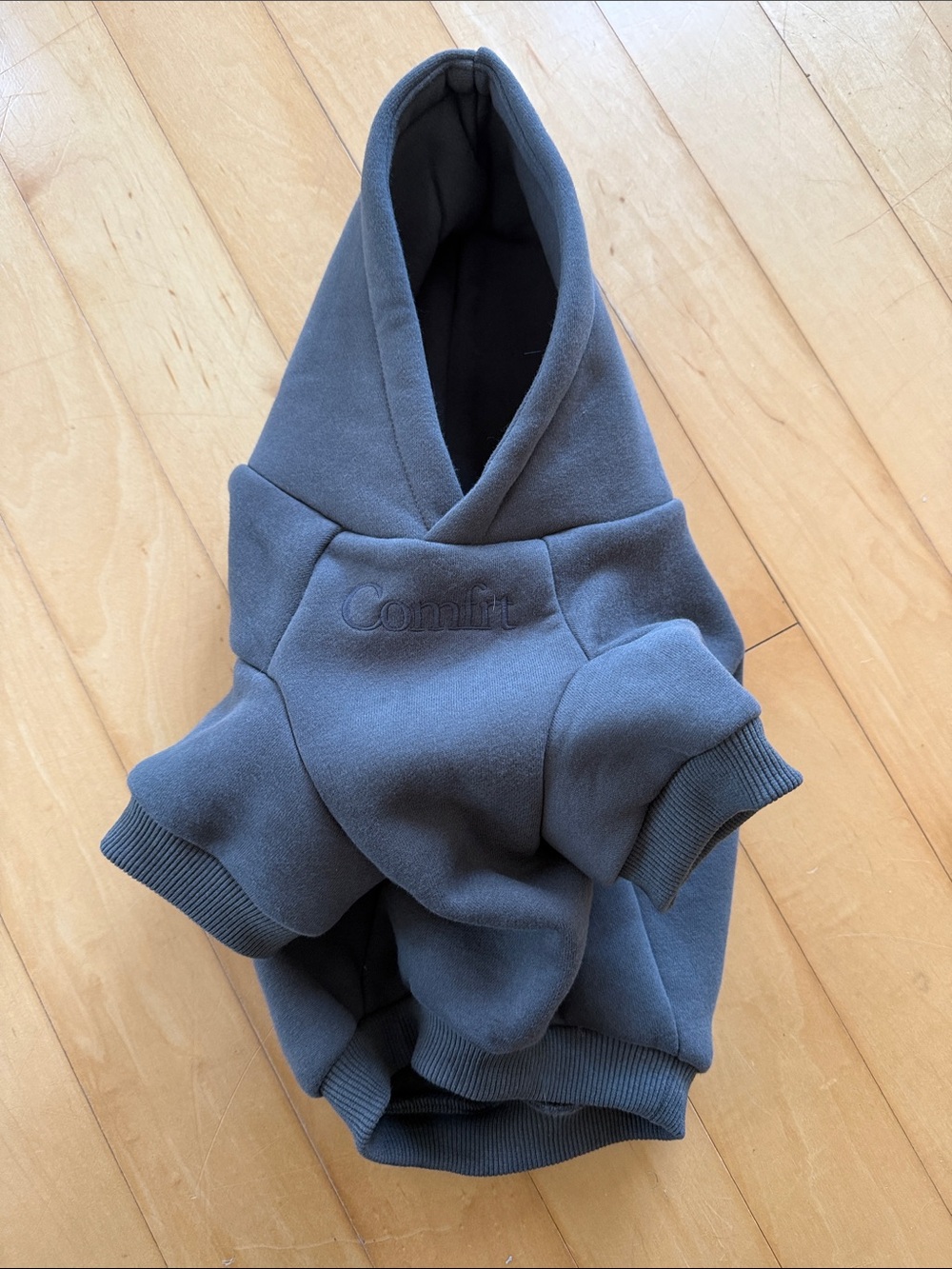 Comfrt Minimalist Paw Hoodie - Gray- medium